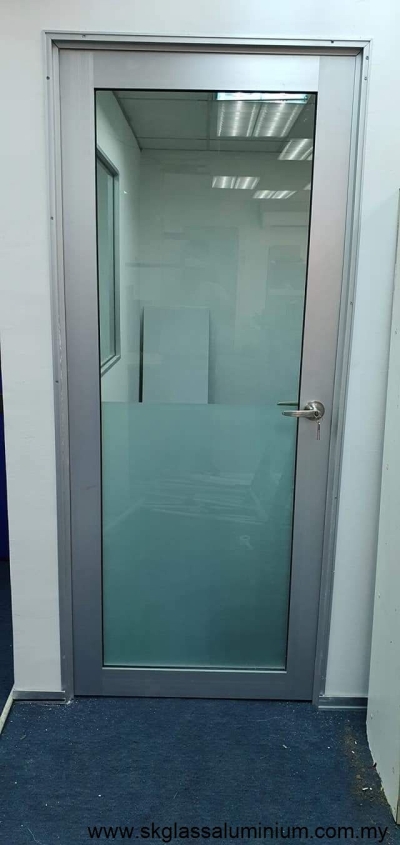 Custom Aluminium Swing Door Design Reference In Pandamaran Klang