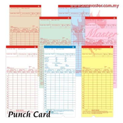 Punch Card with Hole (100pcs)