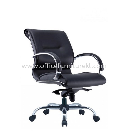 CANTARA DIRECTOR LOW OFFICE CHAIR WITH STEEL CHROME BASE