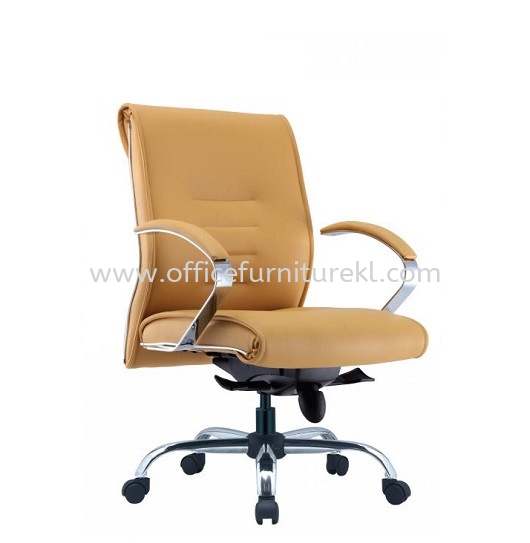 CANTARA DIRECTOR LOW OFFICE CHAIR WITH STEEL CHROME BASE