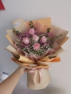 FRESH FLOWER ( 8 PINK FLOWER ) Flower Bouquet Bouquet