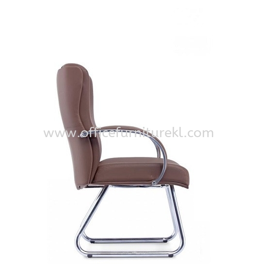 LENO VISITOR DIRECTOR CHAIR | LEATHER OFFICE CHAIR GLENMARIE SELANGOR