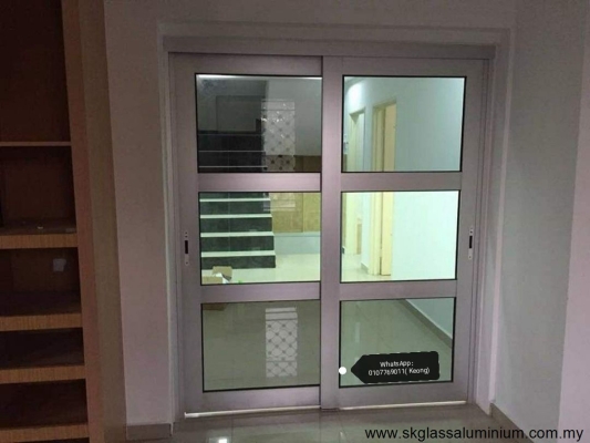 Aluminium Hanging Door Design In Bukit Bintang