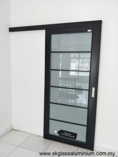 Aluminium Hanging Door Design In Bukit Bintang