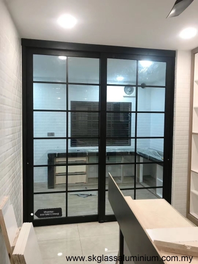 Aluminium Hanging Door Design In Klang