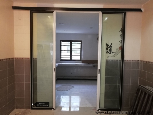 Aluminium Hanging Door Design In Kepong