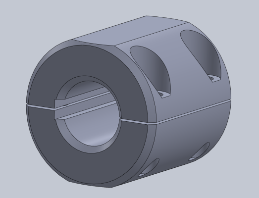 Robot arm center coupling