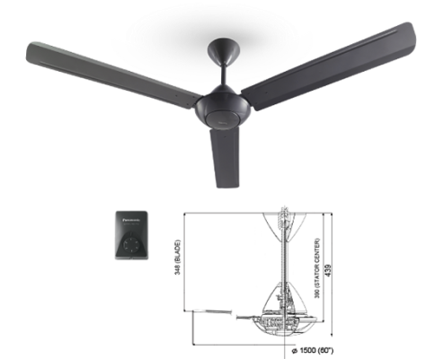 PANASONIC CEILING FAN 3 BLADES - F-M15A0