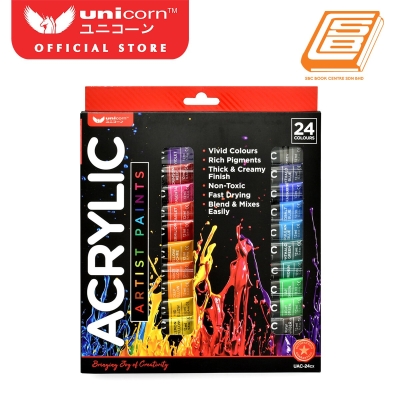 Unicorn Acrylic Artist Paints 24 colours (UAC-24CX)