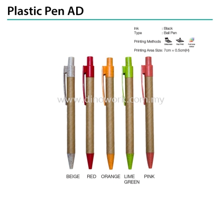 Plastic Pen AD