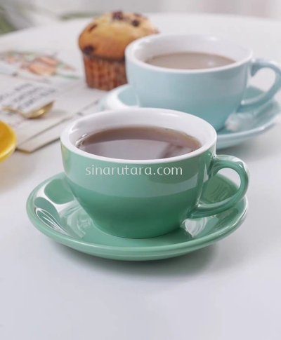 FC-11210/GR 210CC COFFEE CUP AND SAUCER (GREEN)