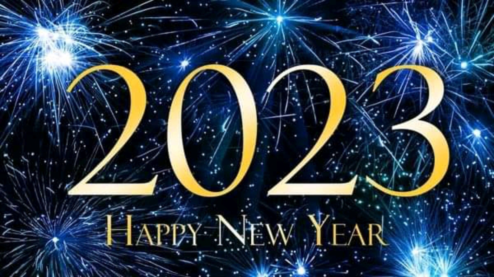 Happy New Year 2023 May the new year bring you happiness, peace & prosperity 