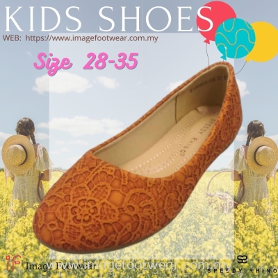 SPEEDY RHINO Kids Comfort Flat Shoes -SR-130009-24-BROWN Colour