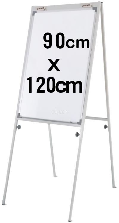 CL-1593 Whiteboard Flip Chart Non-Magnetic (900mm X 1200mm)