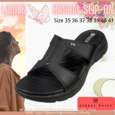 SPEEDY RHINO Ladies Comfort Slipper SR-510100-22 BLACK Colour
