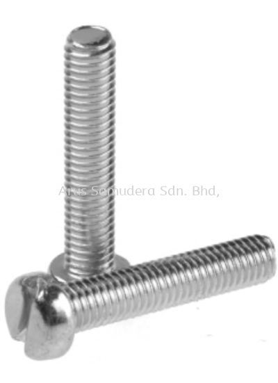 Slot Cheese Steel Machine Screws DIN 84, M5x25mm