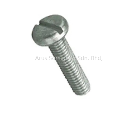 Slot Pan Steel Machine Screws DIN 85, M5x10mm