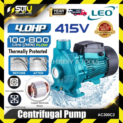 LEO AC300C2 4HP Centrifugal Pump 3kW (415V)