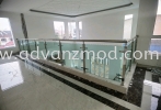 Stainless Steel Glass Railing With Tempered Light Green Glass @ Klang  Stainless Steel Glass Railing