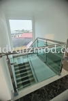 Stainless Steel Glass Railing With Tempered Light Green Glass @ Klang  Stainless Steel Glass Railing