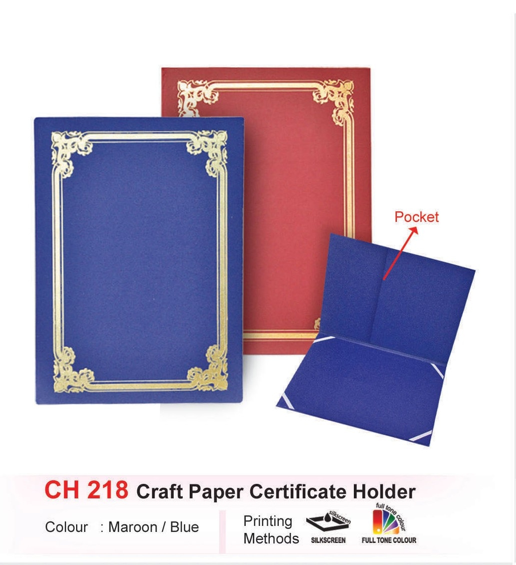 CRAFT PAPER CERTIFICATE HOLDER - CH218 (i)