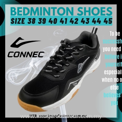 CONNEC Men Sport Badminton Shoes -CS-88-8384-BLACK Colour