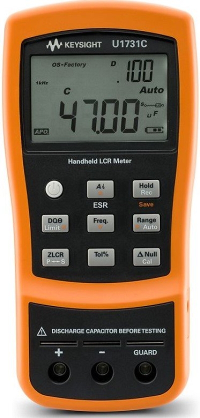 Keysight U1731C 100Hz/120Hz/1kHz Handheld LCR Meter