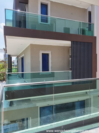 Glass Balcony Fencing Design Sample - Selangor