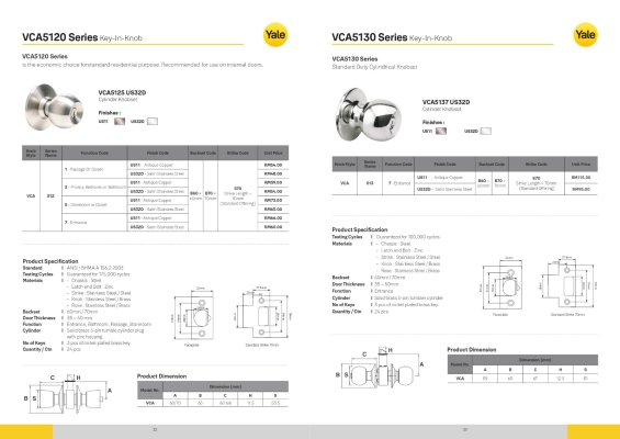 Yale Katalog Mangga Kunci - 13