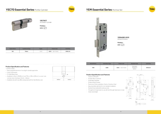 Yale Lock Catalogue - 19