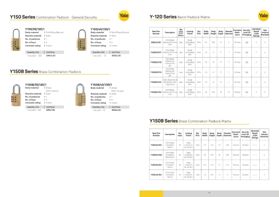 Yale Lock Catalogue - 25