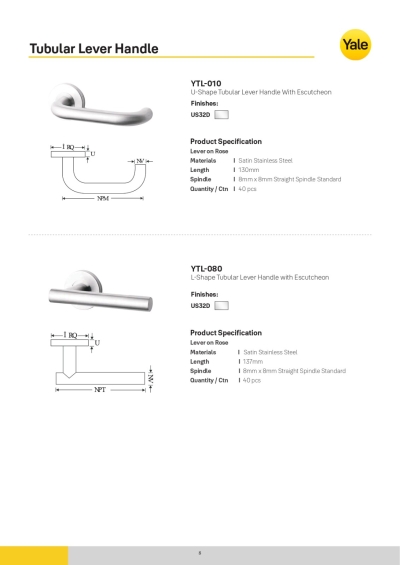 Katalog Kunci Mekanikal Yale - 10