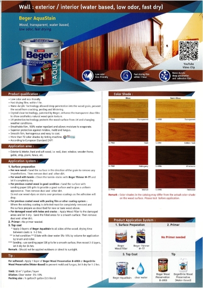 Beger Wood Stain Catalog Page - 05