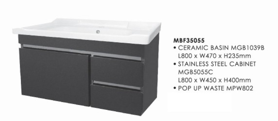 Bathroom Basin Vanity Cabinet : MBF35055