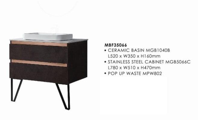 Bathroom Basin Vanity Cabinet : MBF35066