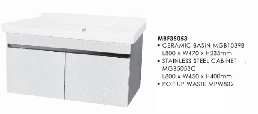 Bathroom Basin Vanity Cabinet : MBF35053