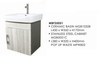 Kabinet Meja Solek Besen Bilik Mandi : MBF35051 