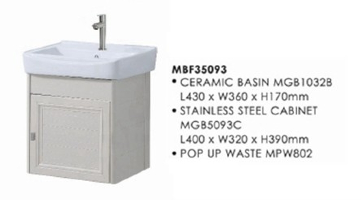 Bathroom Basin Vanity Cabinet : MBF35093 