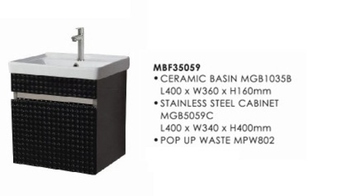 Bathroom Basin Vanity Cabinet : MBF35059 