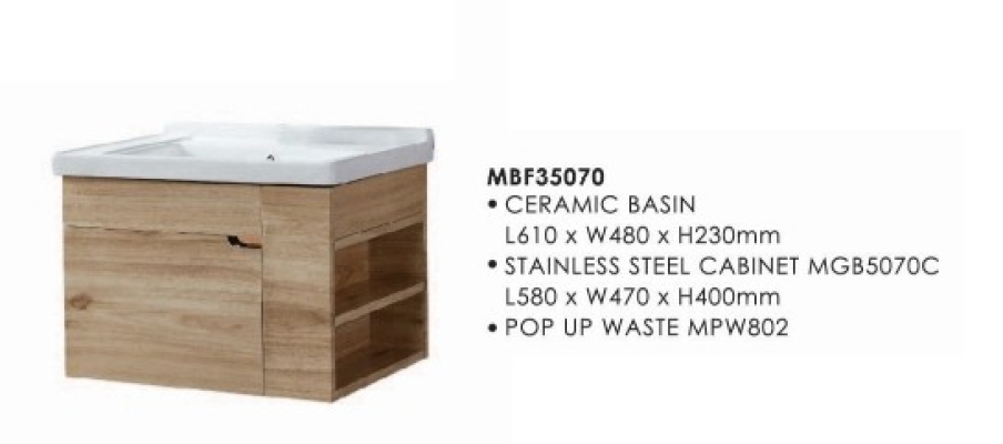 Bathroom Basin Vanity Cabinet : MBF35070 