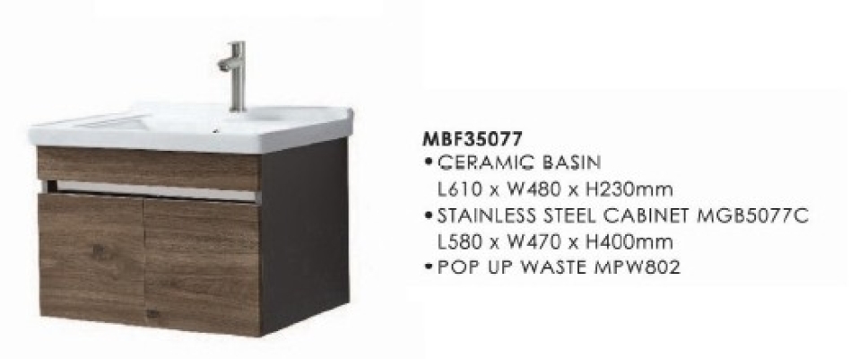 Bathroom Basin Vanity Cabinet : MBF35077