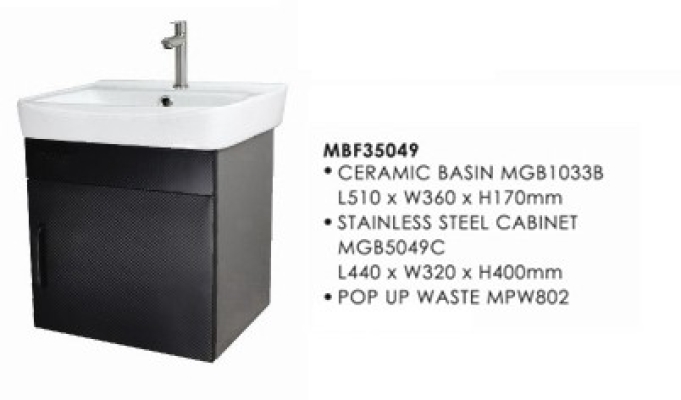 Bathroom Basin Vanity Cabinet : MBF35050 