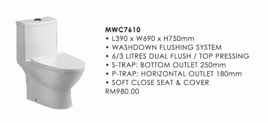 Toilet Bowl : MWC7610