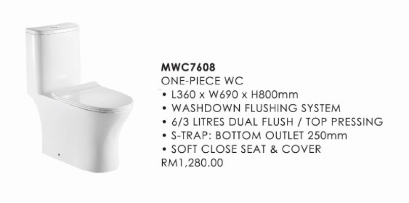 Toilet Bowl : MWC7608