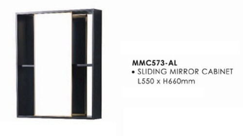 Mirror Cabinet - MMC573-AL Bathroom Mirror Cabinet Bathroom / Washroom Choose Sample / Pattern Chart