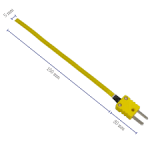 TECPEL - FLATE-LEAF SURFACE TYPE-K THERMOCOUPLE PROBE (TPK-02Q)