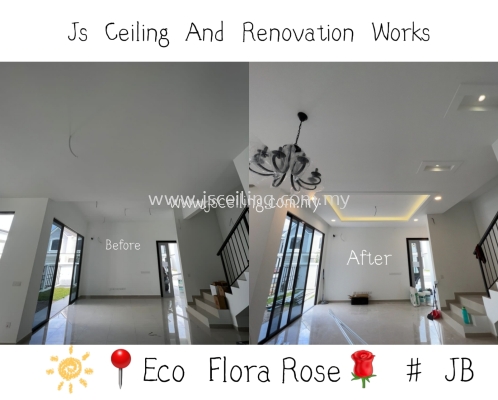 Cornices Ceiling #Jb area Eco Flora Rose ,included Wiring Job and Led Downlight 