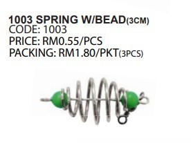 1003 SPRING WITH  BEAD (3CM)