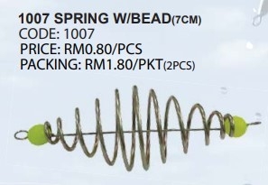 1007 SPRING WITH BEAD (7CM)