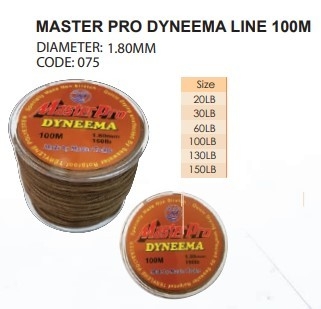 MASTER PRO DYNEEMA LINE 100M (DIAMETER 1.80MM) 075